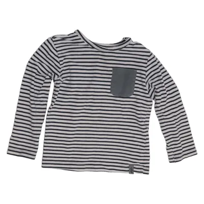 T-shirt à manches longues (Blanc, Bleu) de Dirkje Coton, Élasthane