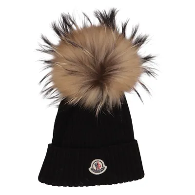 Bobble hat (Black) from Moncler Wool