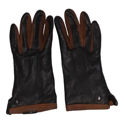 Læderhandsker (Sort, Brun) fra Roeckl Læder, Polyester