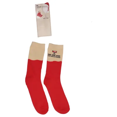 Socks (Ho ho hol mal den Glühwein Nikolaus Socken Weihnachtssocken Geschenk) from I.N.K. Cotton, Elastane, Polyester