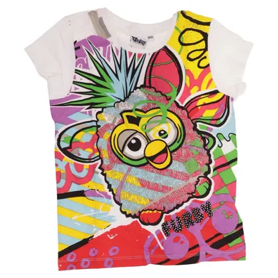 T-shirt (Vit, Flerfärgad) från Furby Bomull