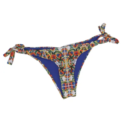Bikini bottom (Blue, Multicolored) from Colori Elastane, Polyamide