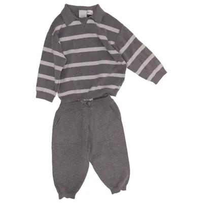 Set (Gray, White) from Zara Polyamide, Polyester, Viscose