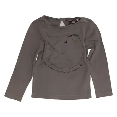 Long sleeve T-shirt (Gray) from Émile et Ida Cotton