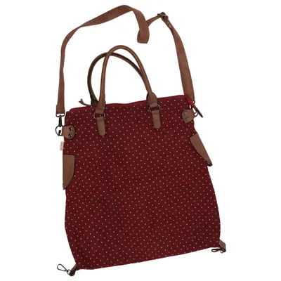 Sac à bandoulière (Rouge, Marron) de No Name Coton, Polyester, Polyuréthane
