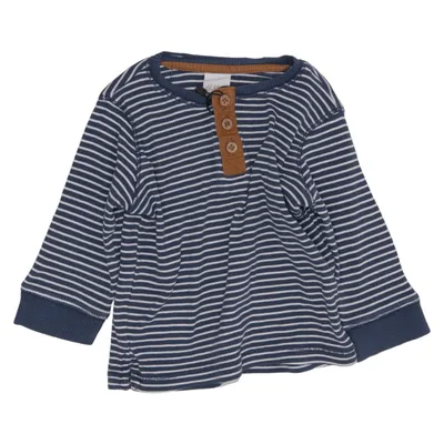Henley shirt (Blue, White, Brown) from H&M Cotton