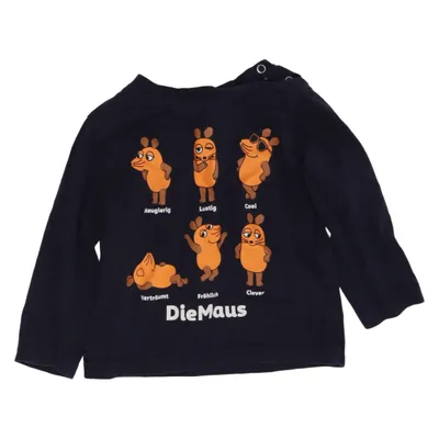 Langærmet t-shirt (Blå) fra DieMaus Bomuld