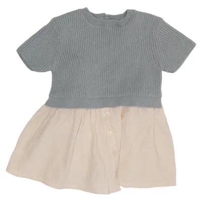 Kjole (Grøn, Beige) fra Zara Baby Bomuld