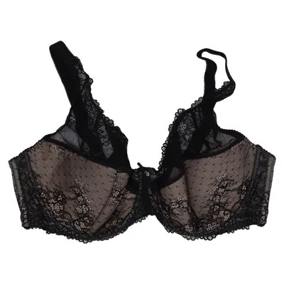 Soutien-gorge (Noir, Beige) de Gorteks Coton, Élasthane, Polyamide, Polyester