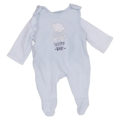 Rompers (Blue, White) from Baby Club by C&A Cotton