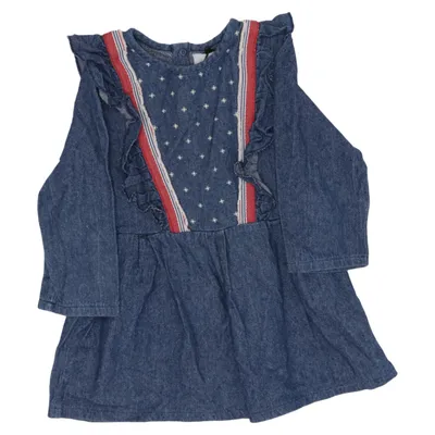 Denim dress (Blue, Multicolored) from LUNE Cotton
