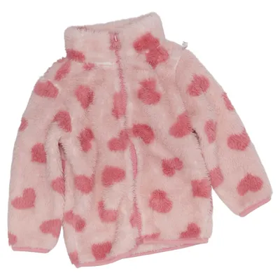 Fleecejakke (Pink, Hvid) fra Mini Mini Genanvendt polyester