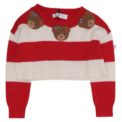 Sweater (Rød, Hvid) fra Monnalisa