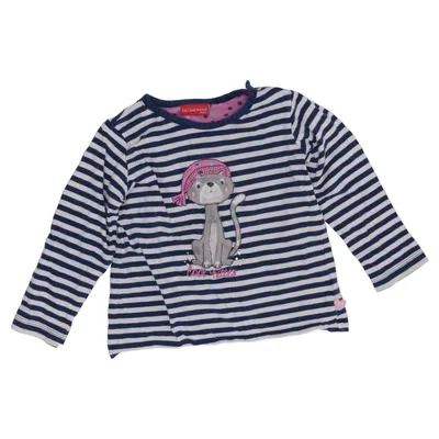 Long sleeve T-shirt (Blue, White) from Salt and Pepper Cotton