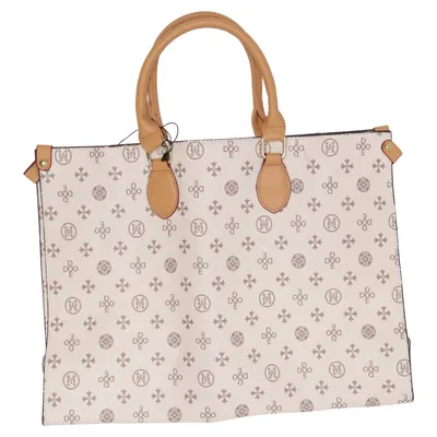 Handbag (White, Brown) from Modalu