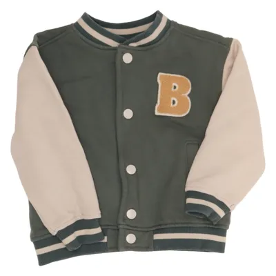 Collegejacka (Grön, Beige) från Hema Ekologisk bomull