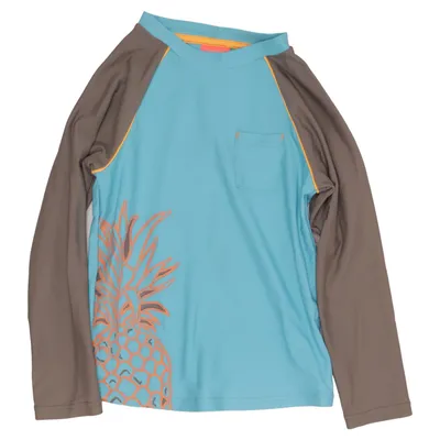 Zwemshirt (Blauw, Bruin, Meerkleurig) van Sunuva Elastaan, Polyamide