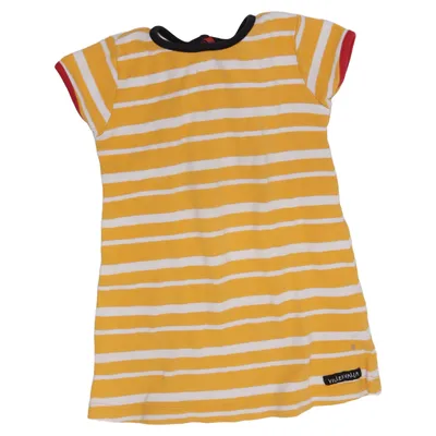 Dress (Yellow, White) from Villervalla Cotton