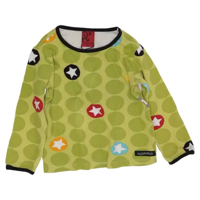 Langærmet t-shirt (Grøn, Flerfarvet) fra Villervalla Bomuld