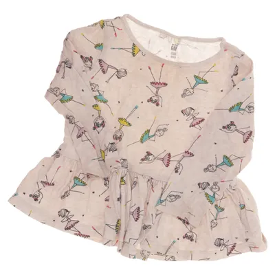 Long sleeve T-shirt (Beige, Multicolored) from BabyGap Cotton