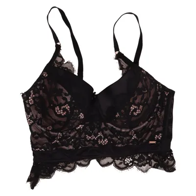 Bustier (Svart, Beige) från Noir Elastan, Polyamid, Polyester