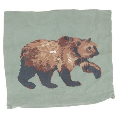 Örngott (Grön, Brun) från Hema Bomull