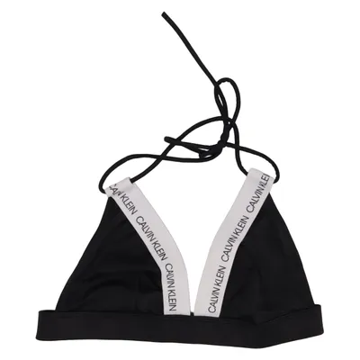 Haut de bikini (Noir, Blanc) de Calvin Klein Swimwear Élasthane, Polyamide