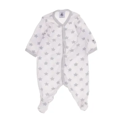 Barboteuse (Blanc, Gris) de Petit Bateau Coton