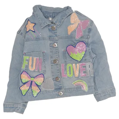 Veste en jean (Bleu, Multicolore) de Billieblush Coton, Élasthane