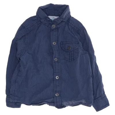 Shirt (Blue, White) from Topomini Cotton