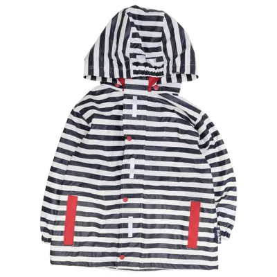 Regnjacka (Svart, Vit, Röd) från Playshoes Polyester