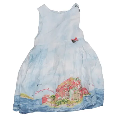 Dress (Blue, Multicolored) from Pampolina Cotton, Modal