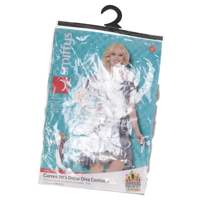 Maskeradkläder (Curves 70's Disco Diva Costume) från Smiffy's Polyester