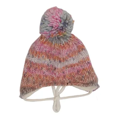 Bobble hat (Pink, Multicolored) from Sterntaler Acrylic, Cotton, Polyamide, Polyester, Wool