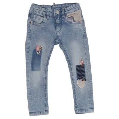 Jeans (Blue) from Dopo Dopo Girls Cotton, Elastane, Polyester