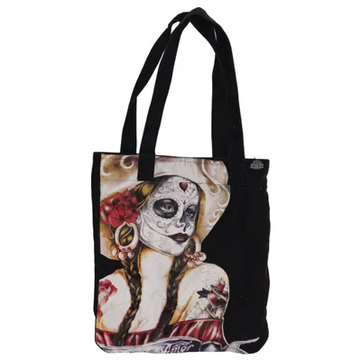 Canvas bag (Black, Multicolored) from Kingkerosin