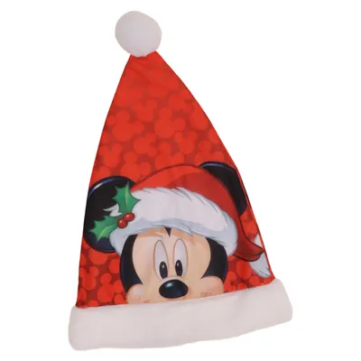 Santa hat (Red, White, Multicolored) from Disney Polyester