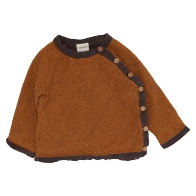 Cardigan (Brown) from Alana Cotton, Wool