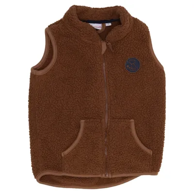 Outer vest (Brown) from Liegelind Cotton, Elastane, Polyester