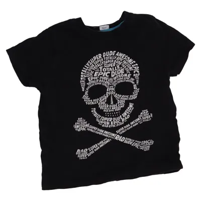 T-shirt (Black, White) from Rebel by Primark Cotton