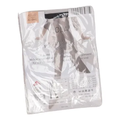Collants en nylon (Noir) de Viola Élasthane, Polyamide