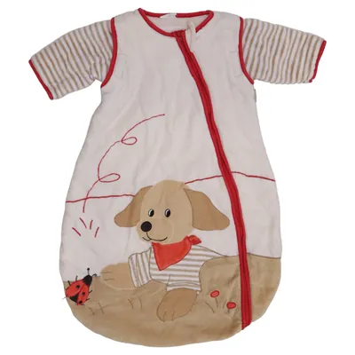 Sovpåse (Vit, Beige, Röd) från Sterntaler Bomull, Polyester