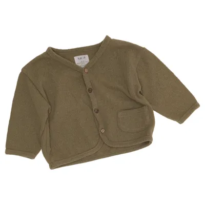 Cardigan (Vert) de Play Up Coton recyclé, Polyester recyclé