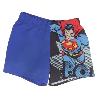 Badshorts (Blå, Flerfärgad) från Superman Polyester