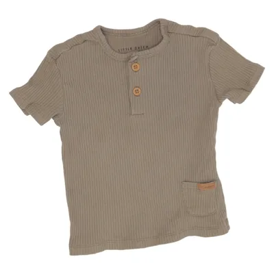 T-shirt manches longues (Vert) de Little Dutch Élasthane, Coton biologique