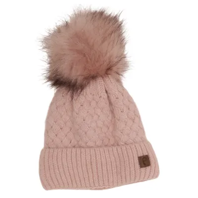 Bobble hat (Pink) from Faera Acrylic, Polyester