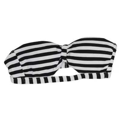 Bikini top (Sort, Hvid) fra Palmers Elastan, Polyamid, Polyester
