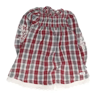 Klänning (Röd, Grå, Vit) från Newbie by KappAhl Bomull