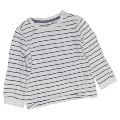 Långärmad t-shirt (Vit, Blå) från Baby C&A Bomull