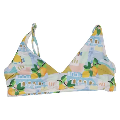 Haut de bikini (Blanc, Bleu, Jaune) de ASOS Design Élasthane, Polyester